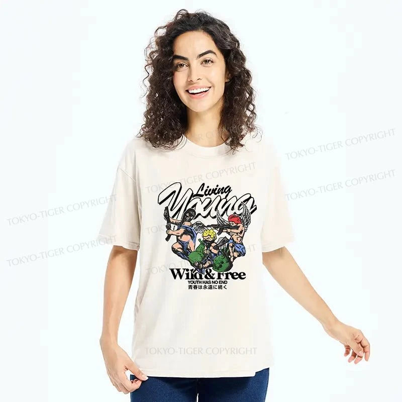 Tokyo-Tiger Robber Cupid Japan Washed T-Shirt