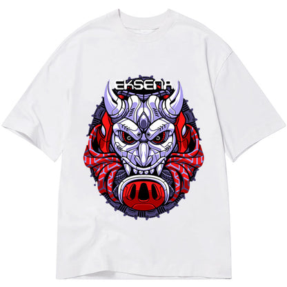 Tokyo-Tiger Oni Mask Japanese Art Classic T-Shirt