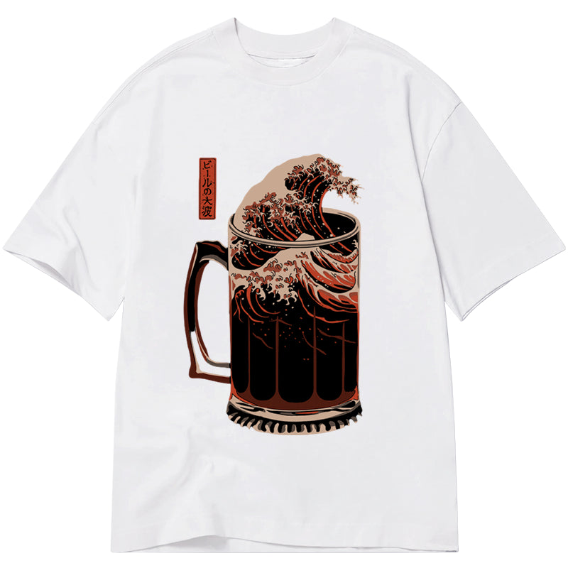 Tokyo-Tiger The Great Wave Of Beer Japanese Classic T-Shirt