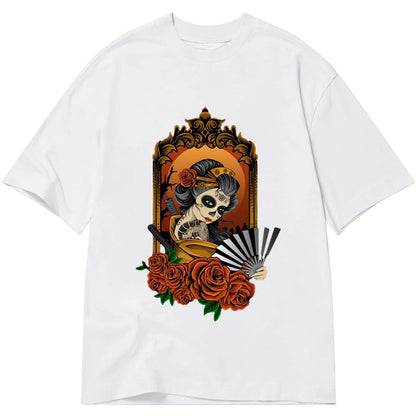 Tokyo-Tiger Geisha Skull Art Japanese Classic T-Shirt