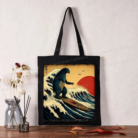 Tokyo-Tiger The Great Wave Tote Bag