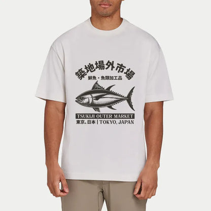 Tokyo-Tiger Sakana Tsukiji Fish Market Classic T-Shirt