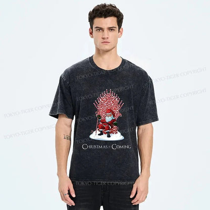 Tokyo-Tiger Games Of Christmas Washed T-Shirt