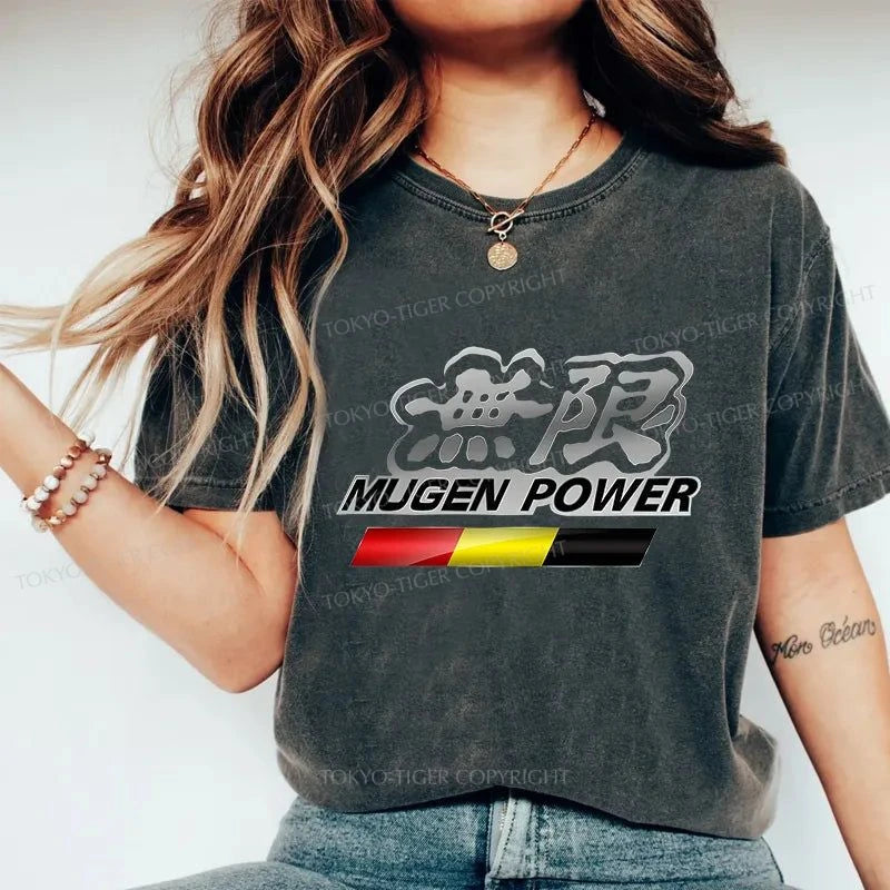 Tokyo-Tiger Mugen Power Japanese Washed T-Shirt