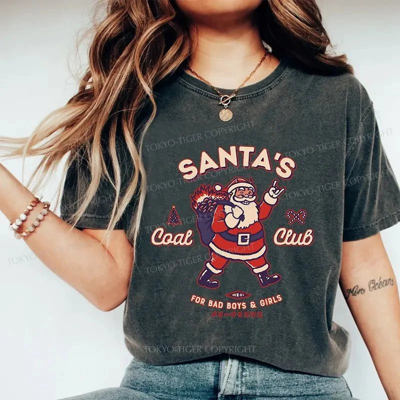 Tokyo-Tiger Santa's Coal Club Japan Washed T-Shirt