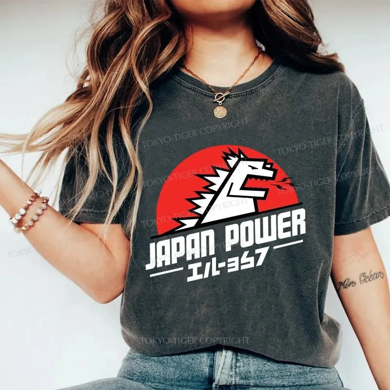 Tokyo-Tiger Japan Power Washed T-Shirt