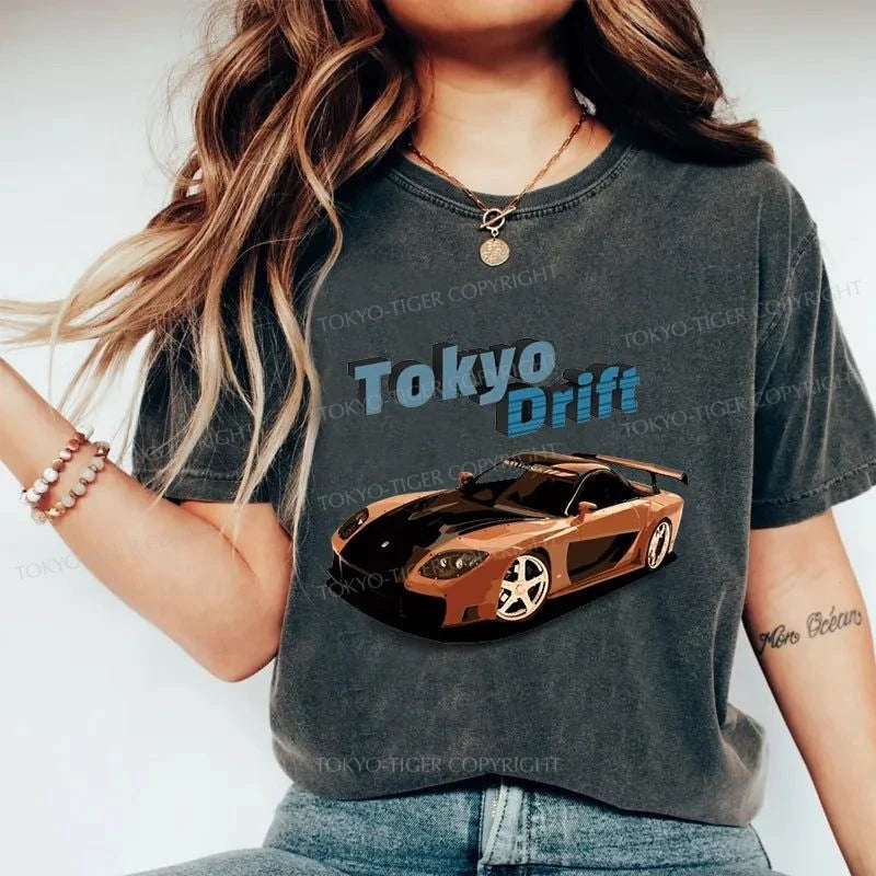 Tokyo-Tiger Fast And Furious-Tokyo Drift Washed T-Shirt