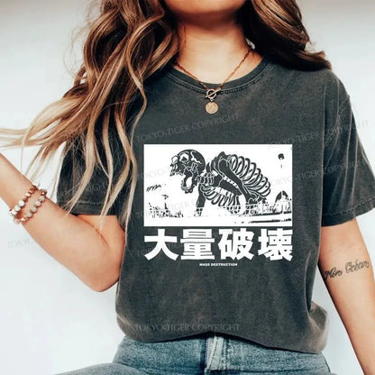 Tokyo-Tiger Mass Destruction Japan Washed T-Shirt